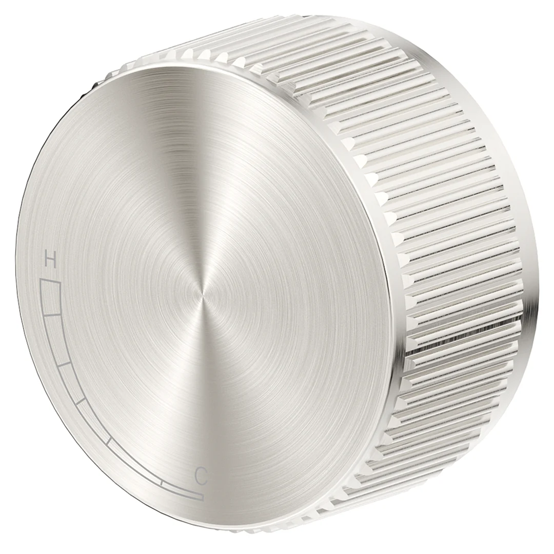 Mica Brushed Nickel Fluted Progressive Shower Mixer