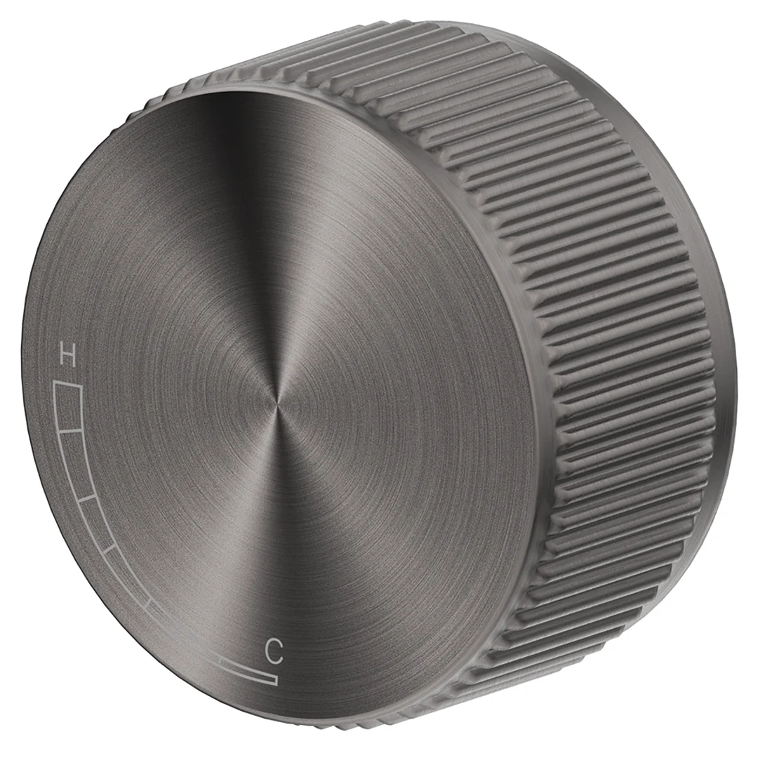 Mica Gun Metal Fluted Progressive Shower Mixer