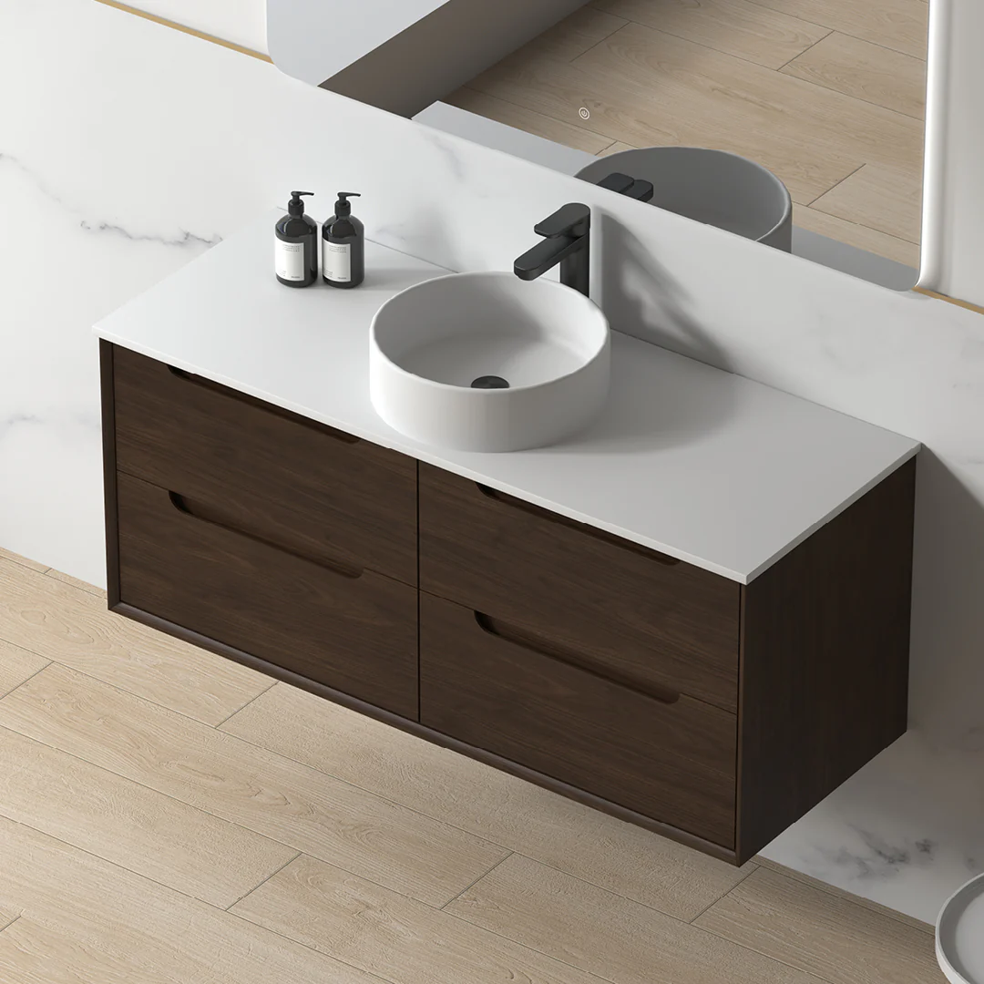 Solena 1200mm Alder Walnut Hung Vanity - Image 2