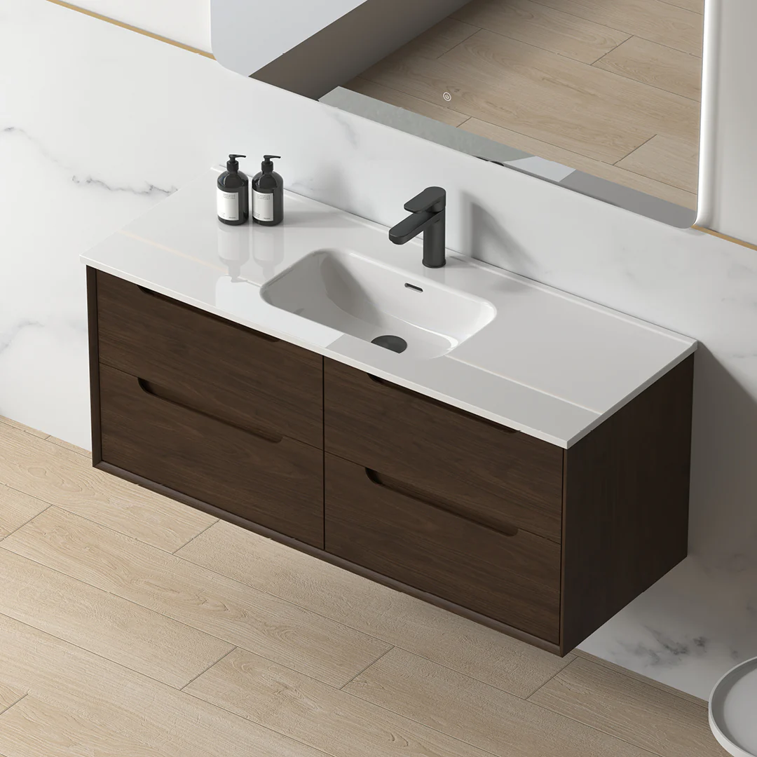 Solena 1200mm Alder Walnut Hung Vanity - Image 4