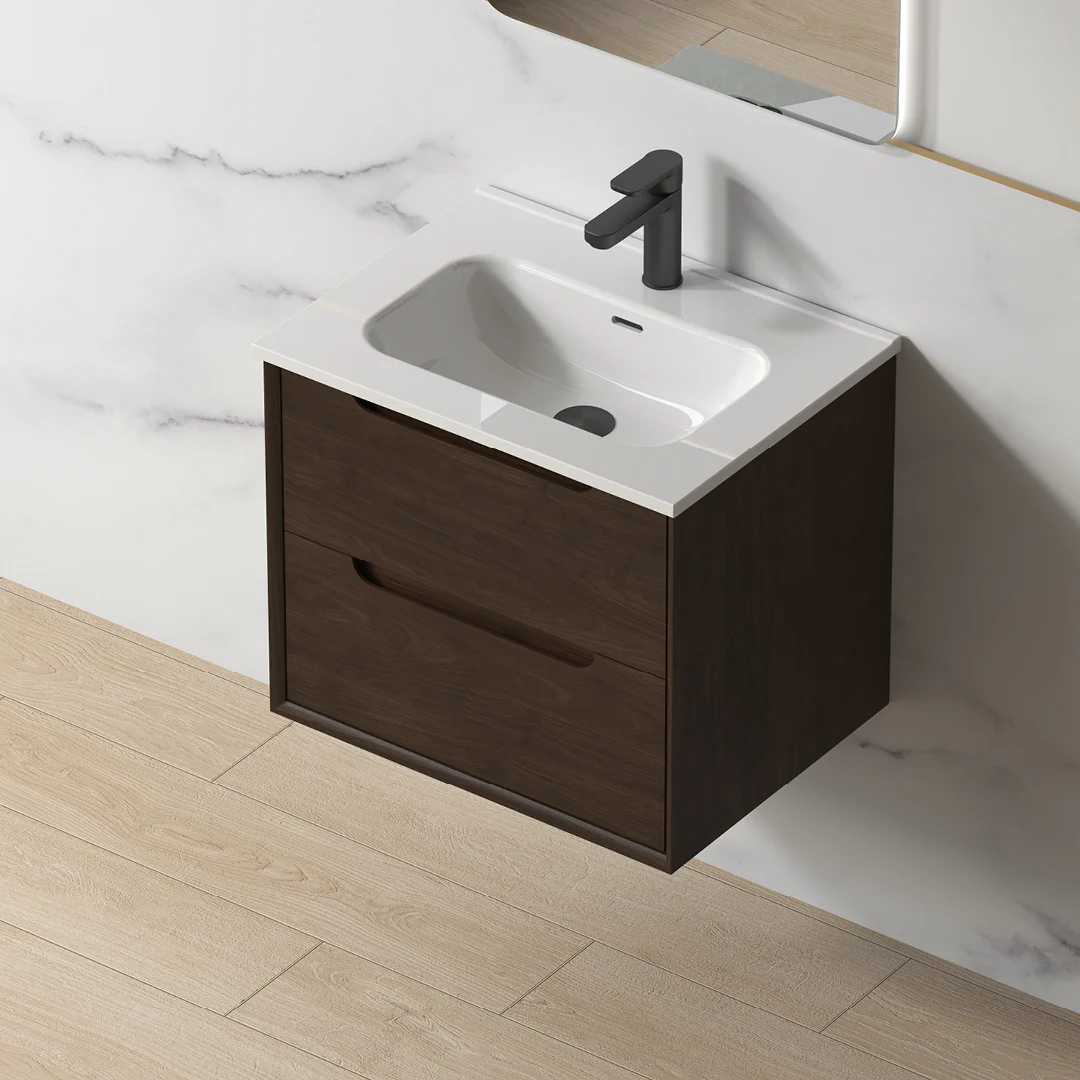 Solena 600mm Alder Walnut Hung Vanity - Image 4