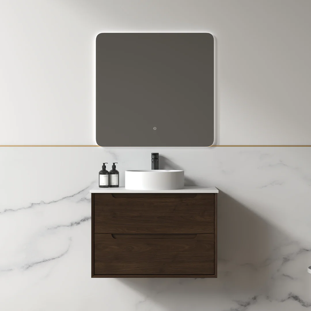 Solena 750mm Alder Walnut Hung Vanity