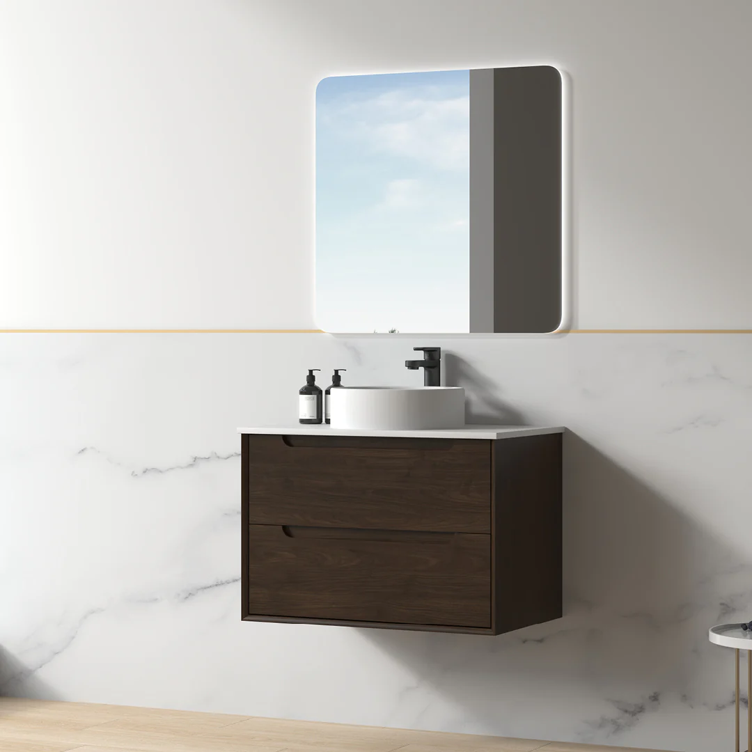 Solena 750mm Alder Walnut Hung Vanity - Image 5