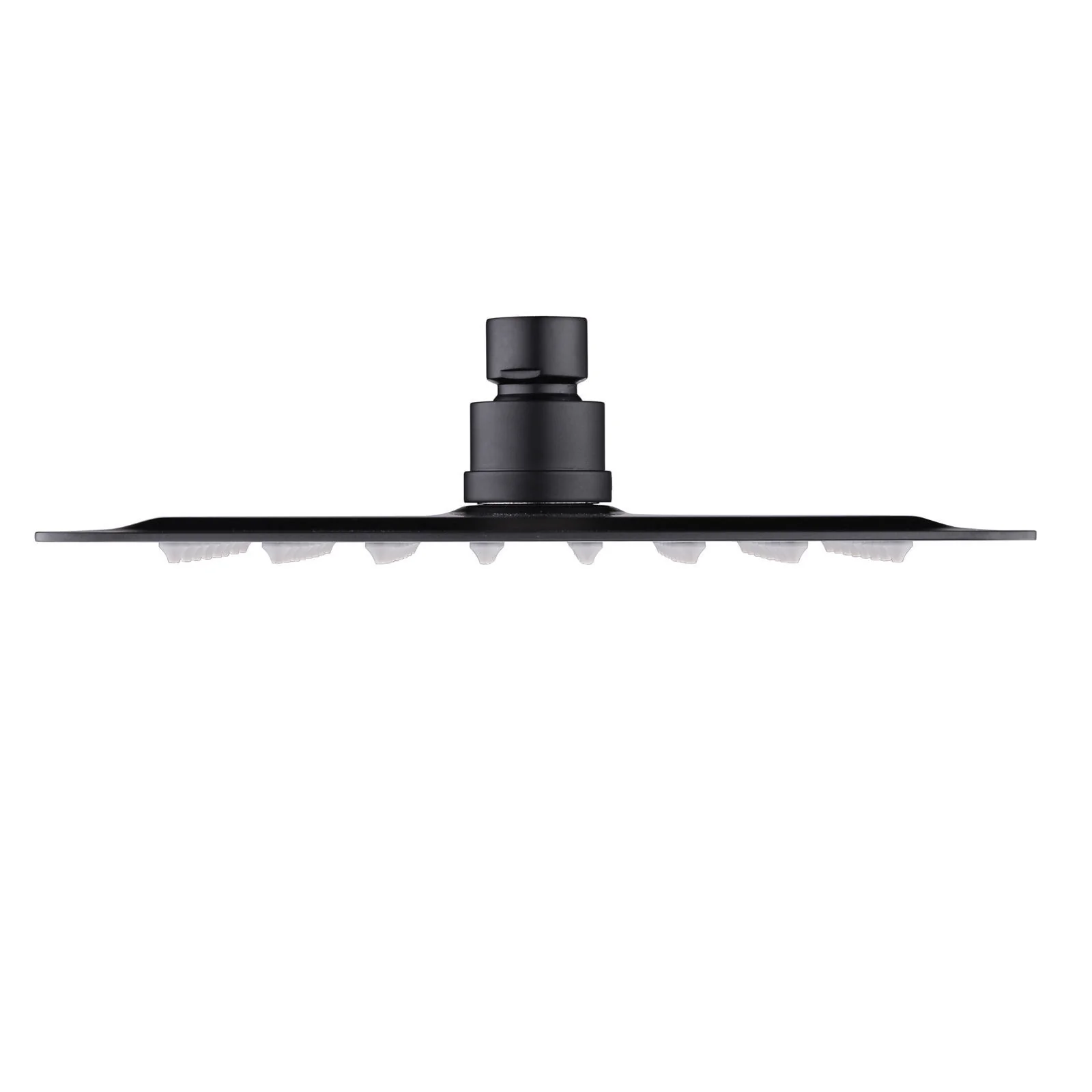 Square 250 mm Matte Black Slim Shower Head - Image 6