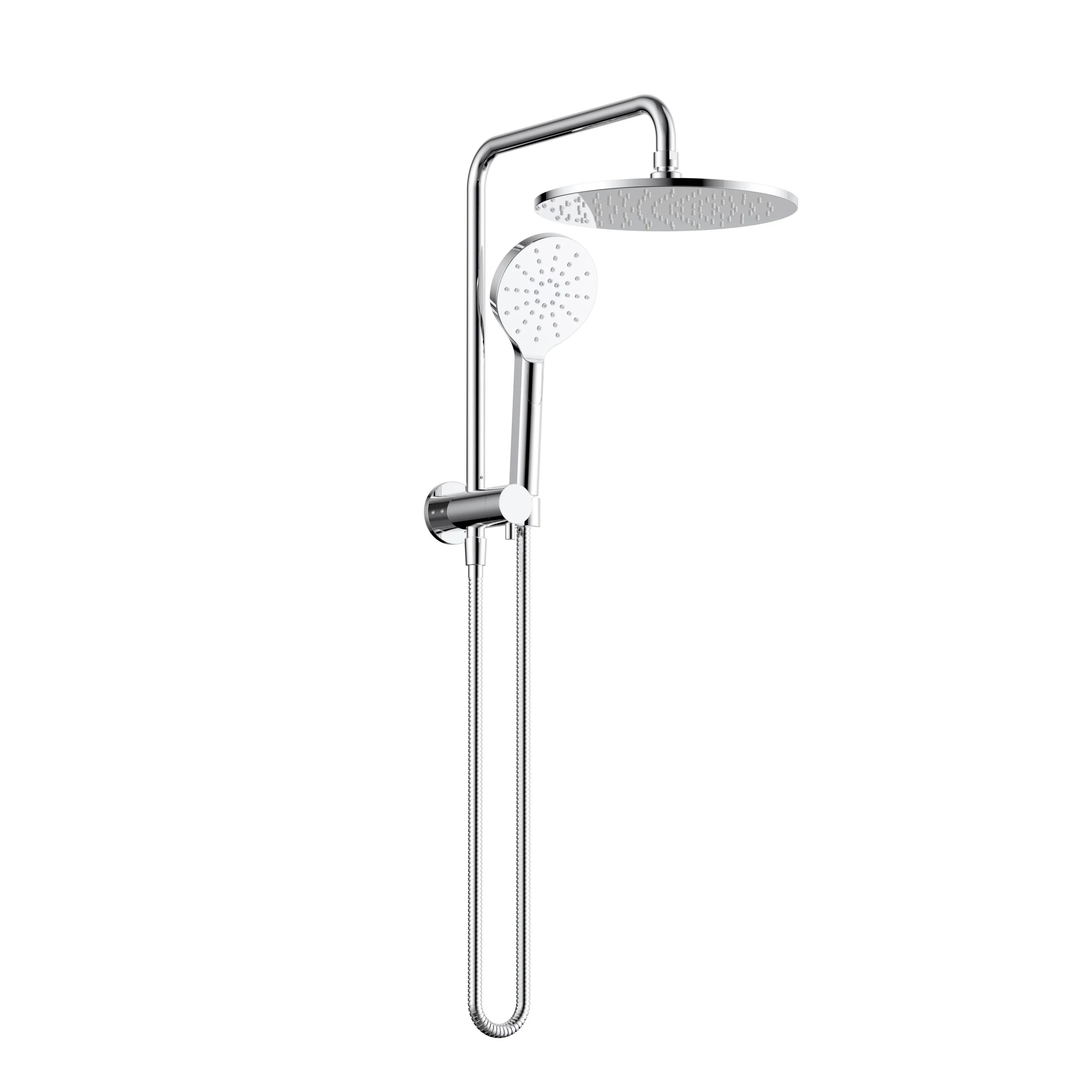 Star Luxury Chrome Multifunction Compact Shower Rail Set