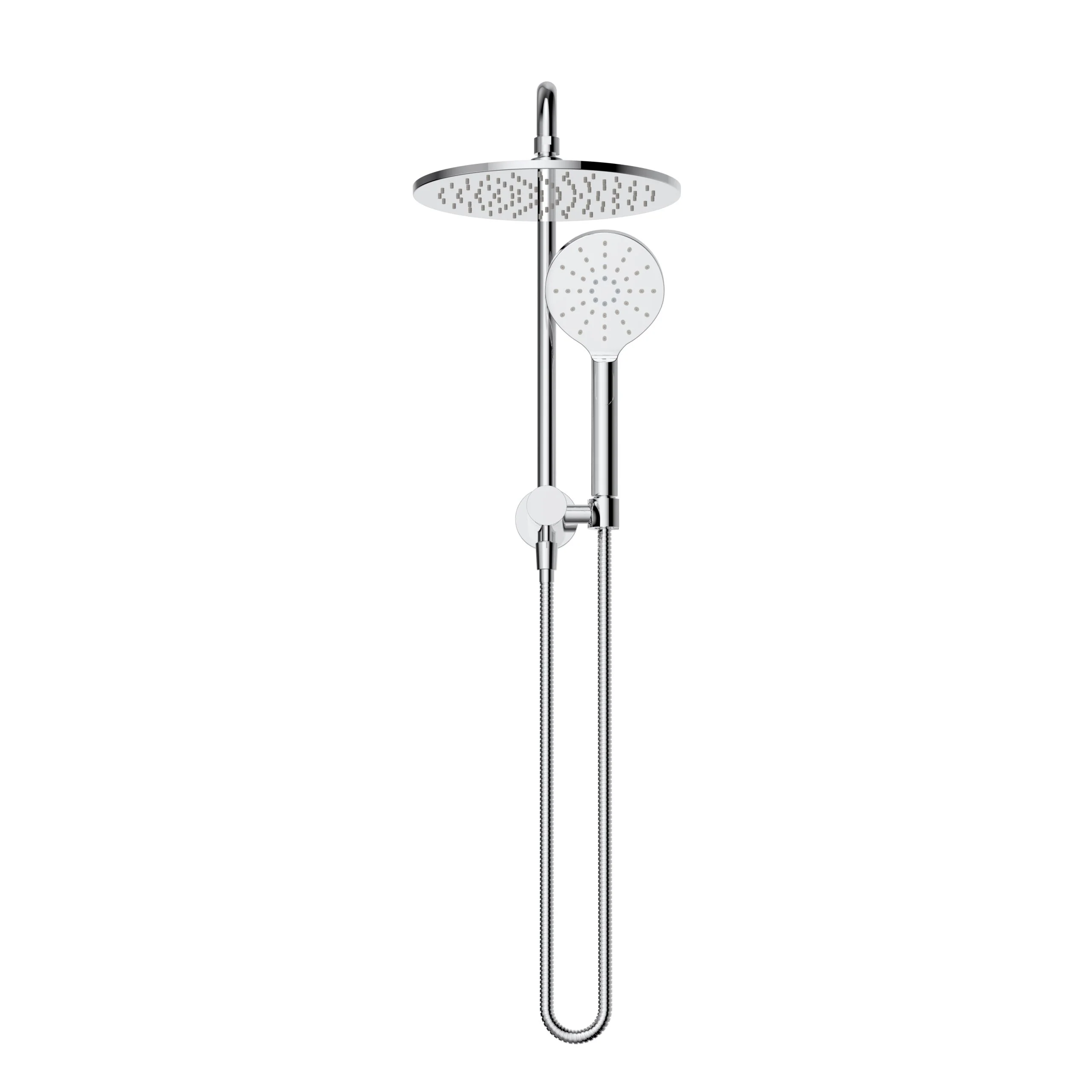 Star Luxury Chrome Multifunction Compact Shower Rail Set - Image 2