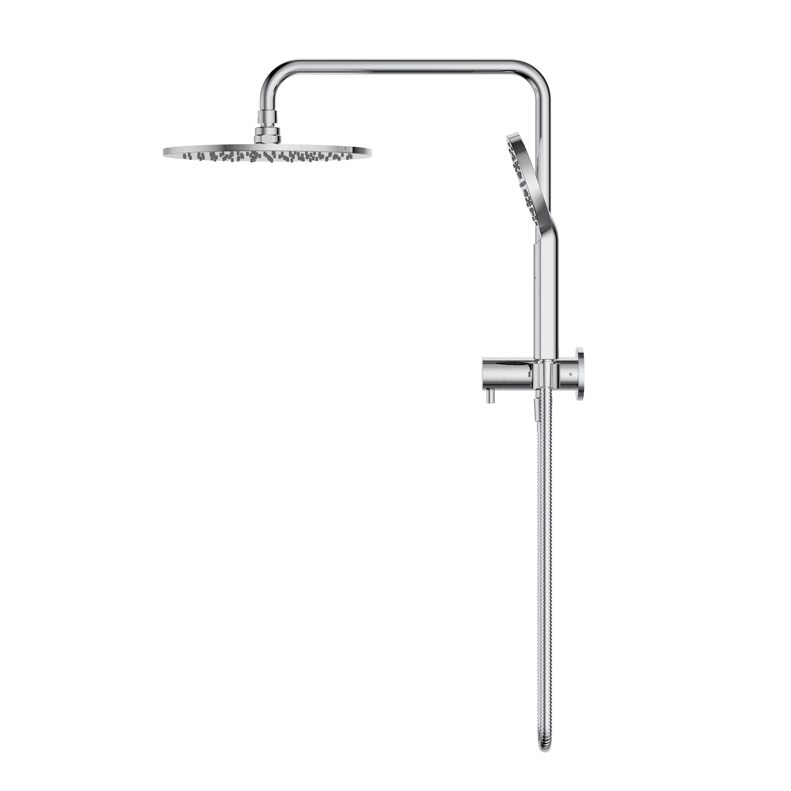 Star Luxury Chrome Multifunction Compact Shower Rail Set - Image 3