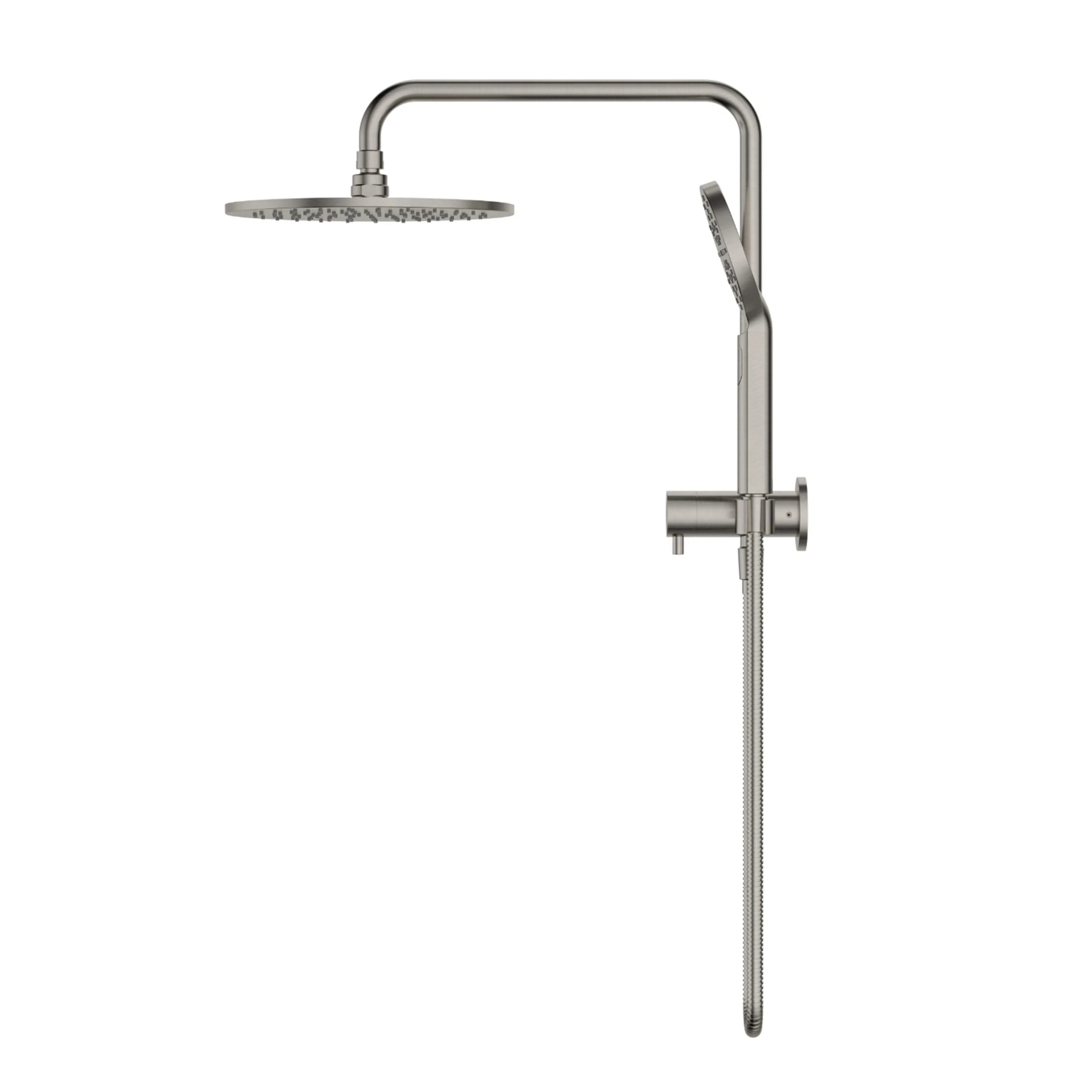 Star Luxury Warm Brushed Nickel Multifunction Compact Shower Rail Set - Image 3