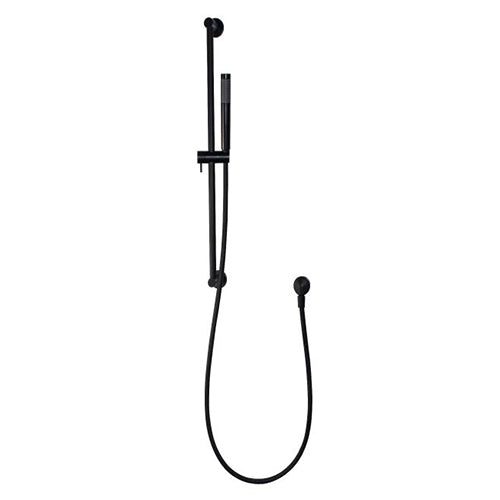 Star Matt Black Shower Rail