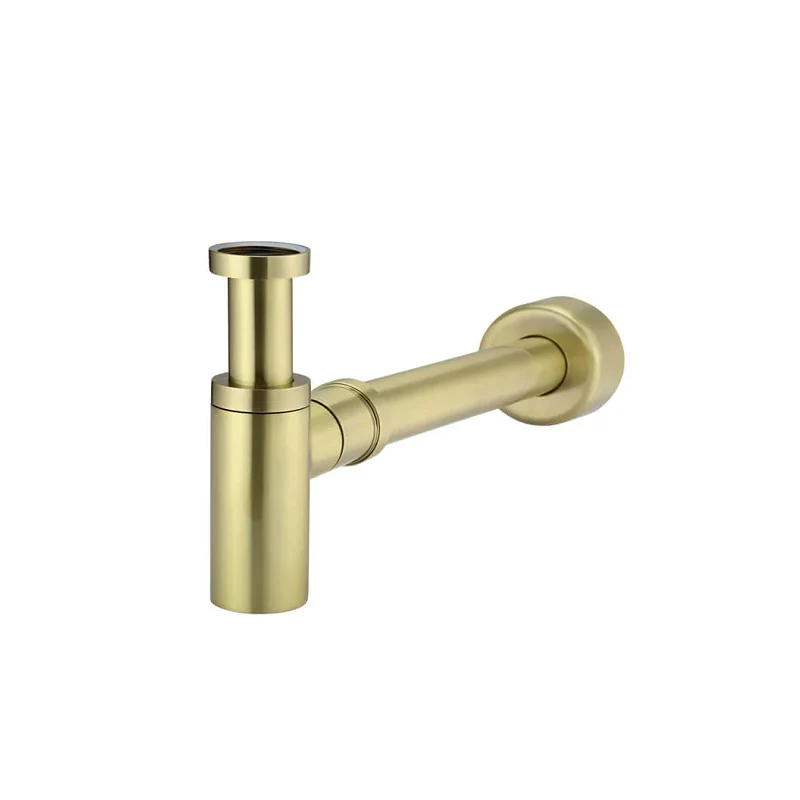 Star Mini 40mm Brushed Gold Round Bottle Trap Waste