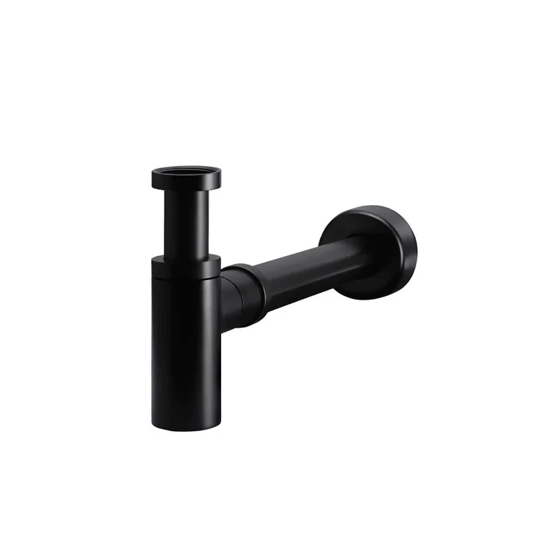 Star Mini 40mm Matte Black Round Bottle Trap Waste