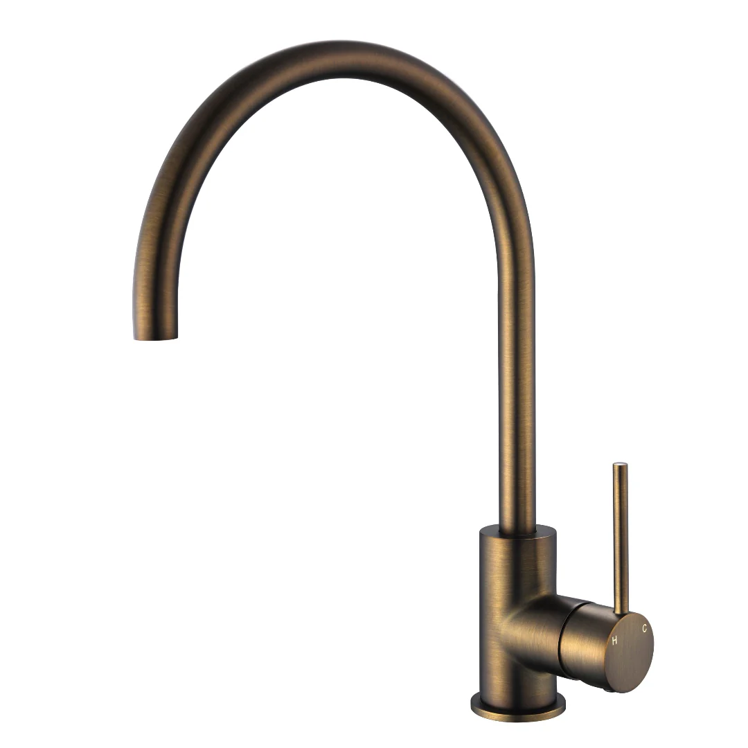 Star Mini Antique Brass Kitchen Mixer
