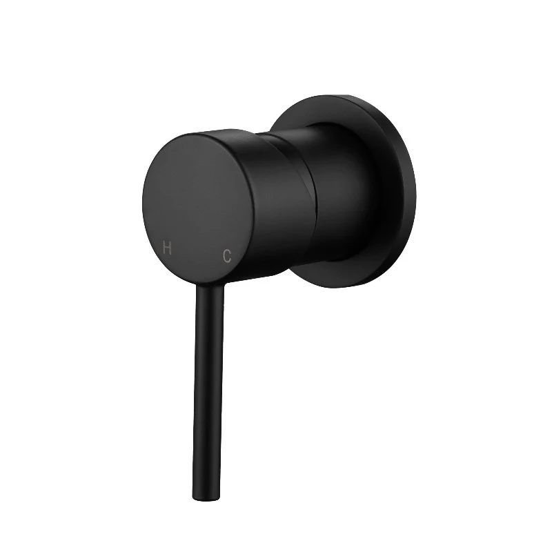 Star Mini Black Wall Mixer - 60mm Plate