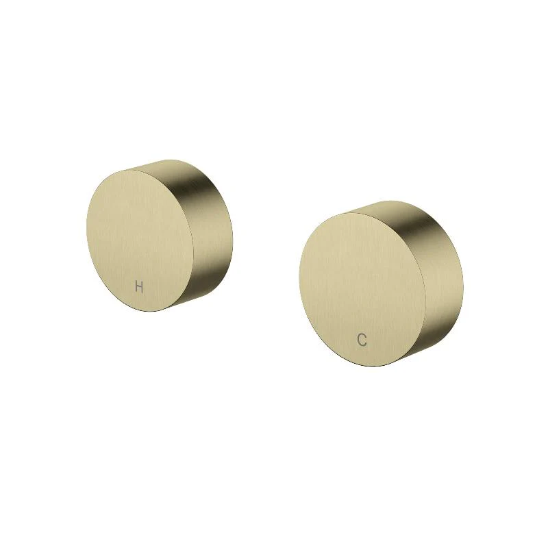 Star Mini Brushed Gold Wall Tap Set 1/4 Turn