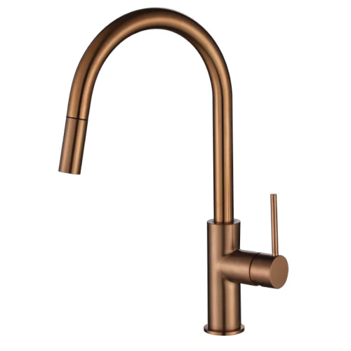 Star Mini Champagne Pull Out Kitchen Mixer
