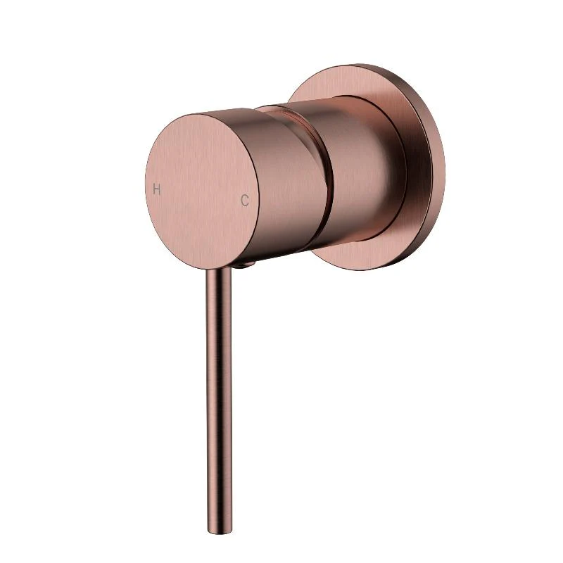 Star Mini Champagne Wall Mixer - 60mm Plate