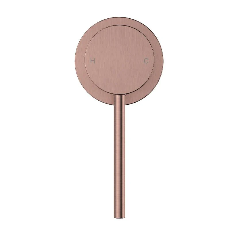 Star Mini Champagne Wall Mixer - 60mm Plate - Image 3