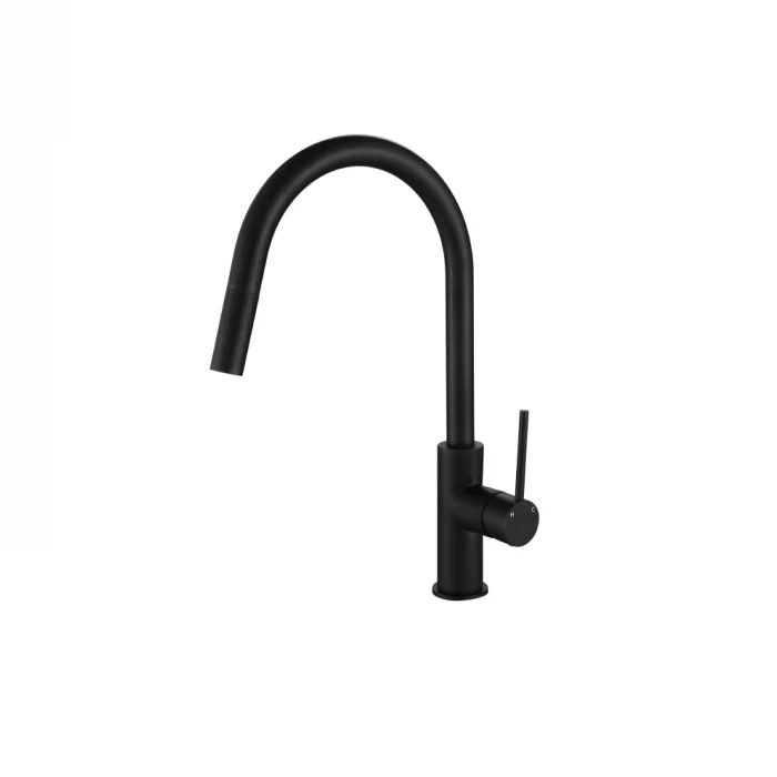 Star Mini Matte Black Pull Out Kitchen Mixer - Image 3