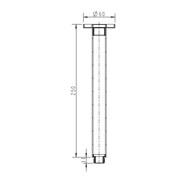 Star Mini Round Warm Brushed Nickel Ceiling Arm - Image 2