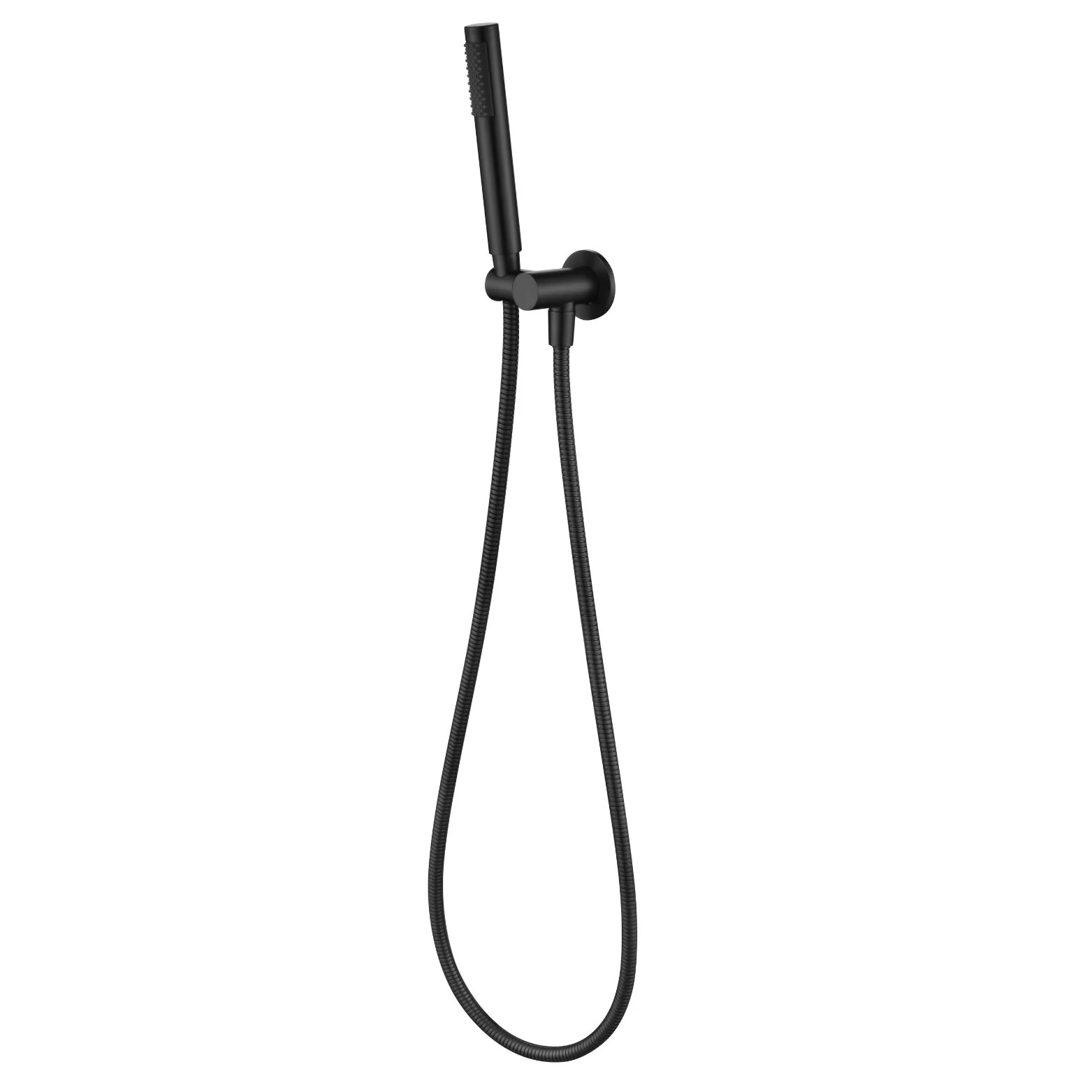 Star Mini Slim Matte Black Hand Held Shower Set