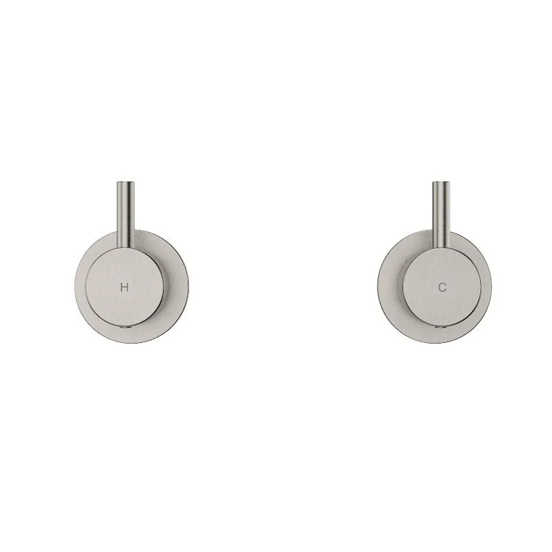 Star Mini Warm Brushed Nickel Pin Wall Tap Set 1/4 Turn - Image 3
