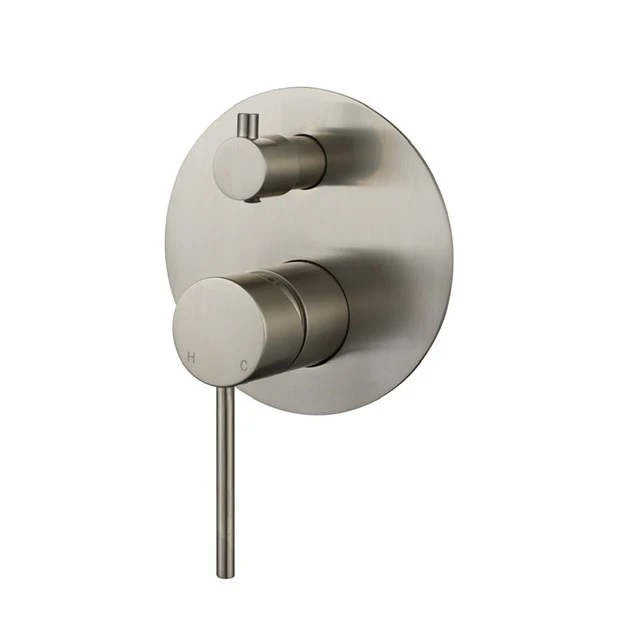 Star Mini Warm Brushed Nickel Wall Diverter