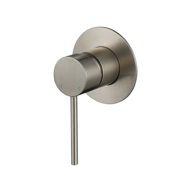 Star Mini Warm Brushed Nickel Wall Mixer - Image 2