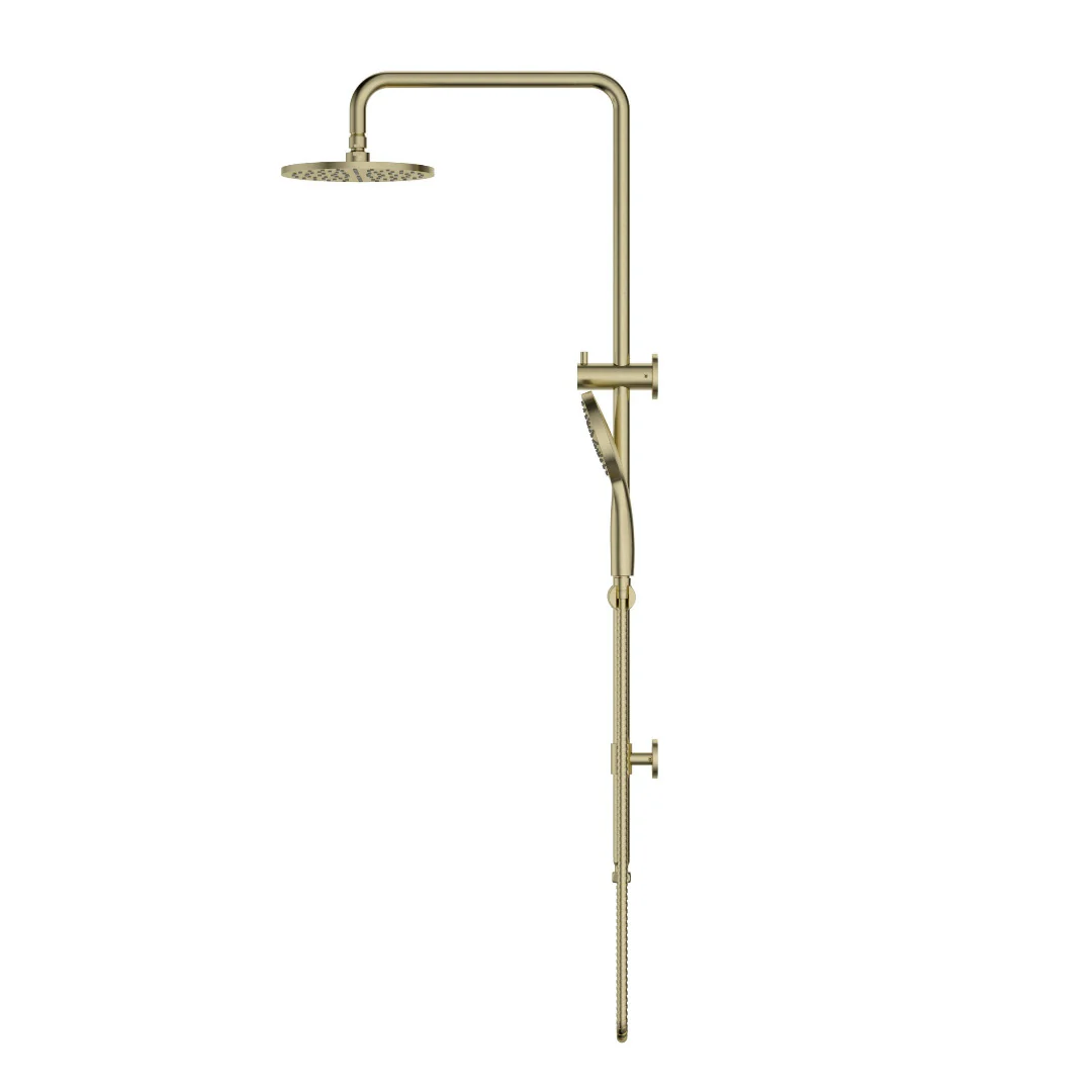 Star Project Brushed Gold Multifunction Shower Rail Set - Image 3
