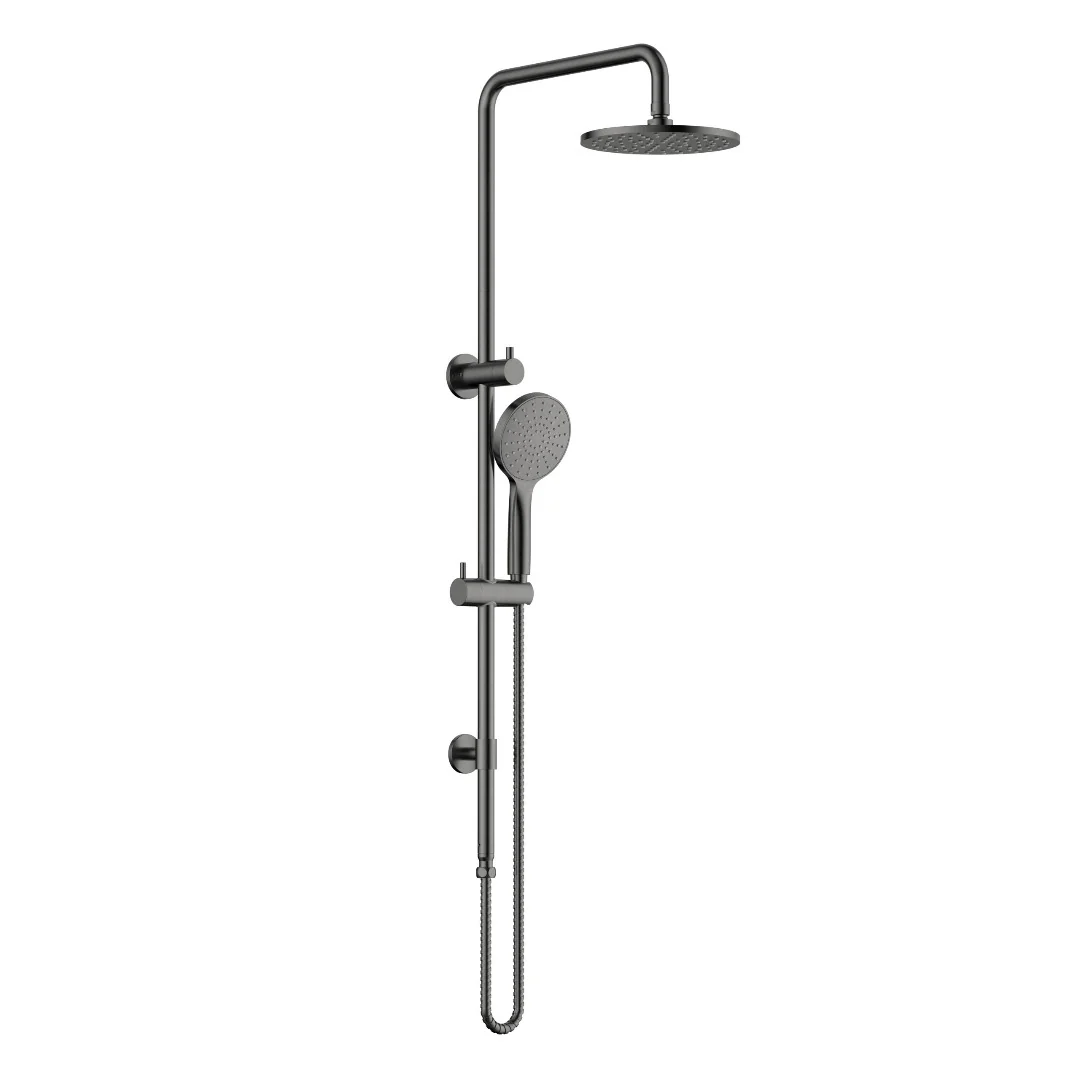 Star Project Gun Metal Multifunction Shower Rail Set