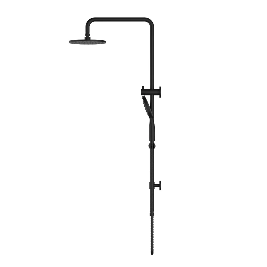 Star Project Matte Black Multifunction Shower Rail Set - Image 3