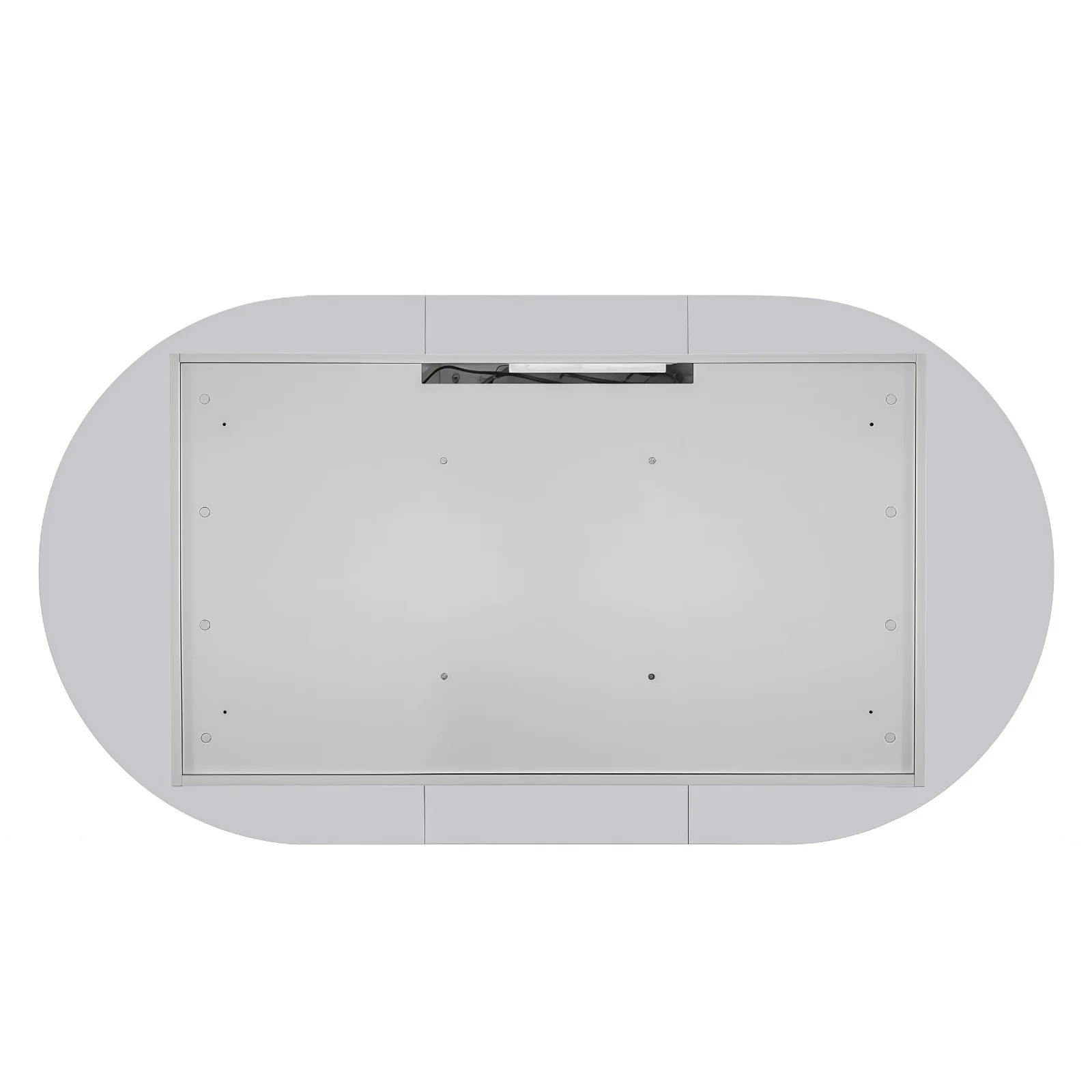 Stella Touchless LED 1200 x 700 Matte White Oval Shaving Cabinet - Image 5