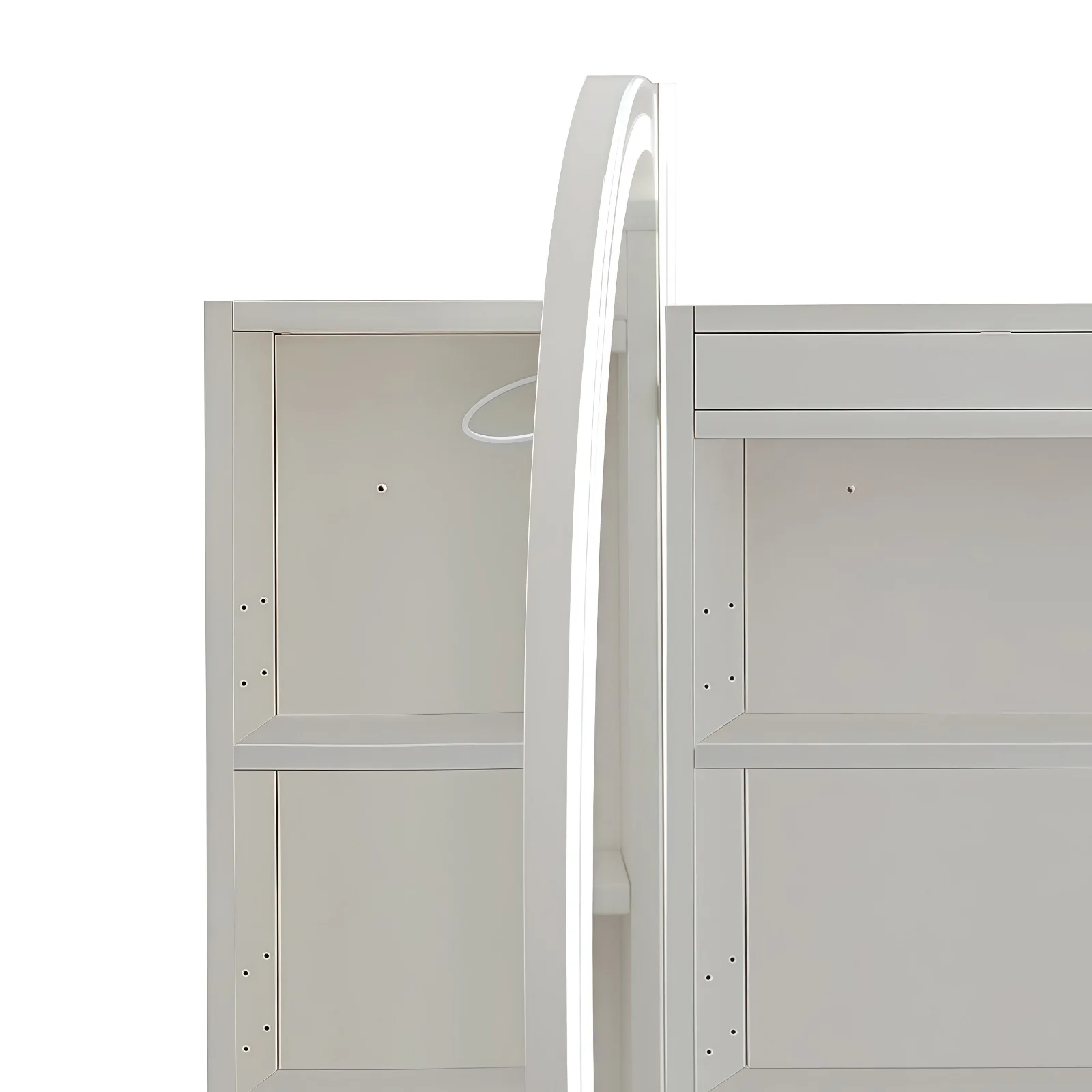 Stella Touchless LED 1200 x 700 Matte White Oval Shaving Cabinet - Image 7