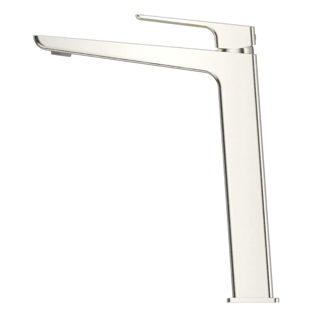 Tiago Brushed Nickel Tall Basin Mixer - Image 2
