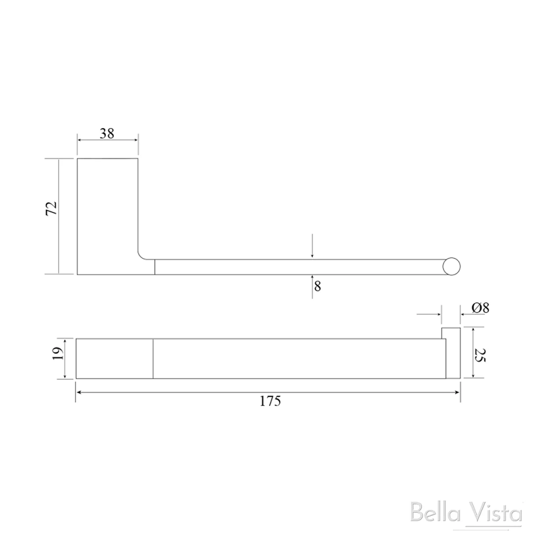 Tiago Brushed Nickel Toilet Paper Holder - Image 2