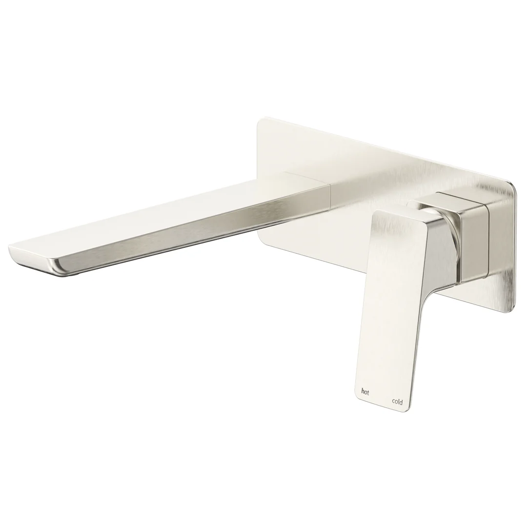 Tiago Brushed Nickel Wall-Spout Combo - Trim Kit Only