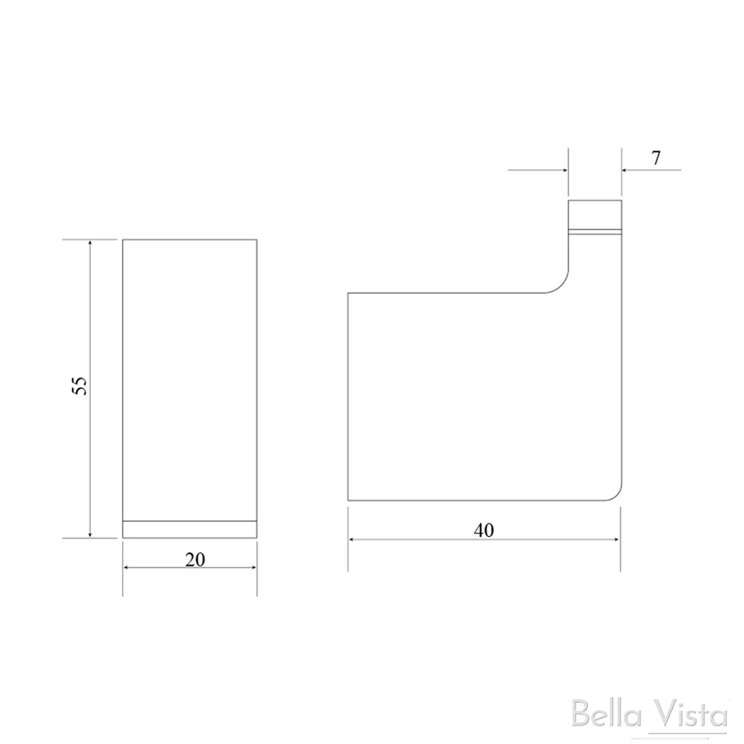 Tiago Gun Metal Robe Hook - Image 2
