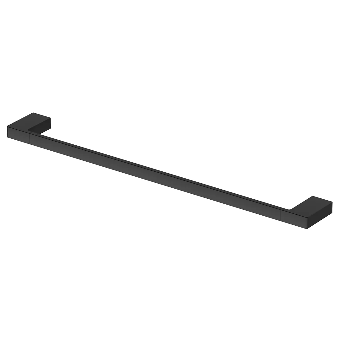 Tiago Matte Black Single Towel Rail - 600mm