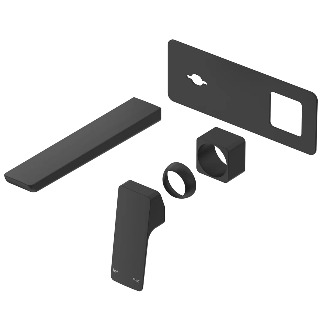Tiago Matte Black Wall-Spout Combo - Trim Kit Only - Image 2