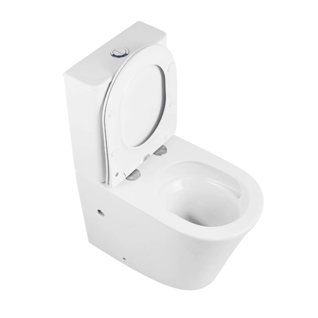 Valenza Compact Rimless Tornado Back to Wall Toilet Suite - Image 2