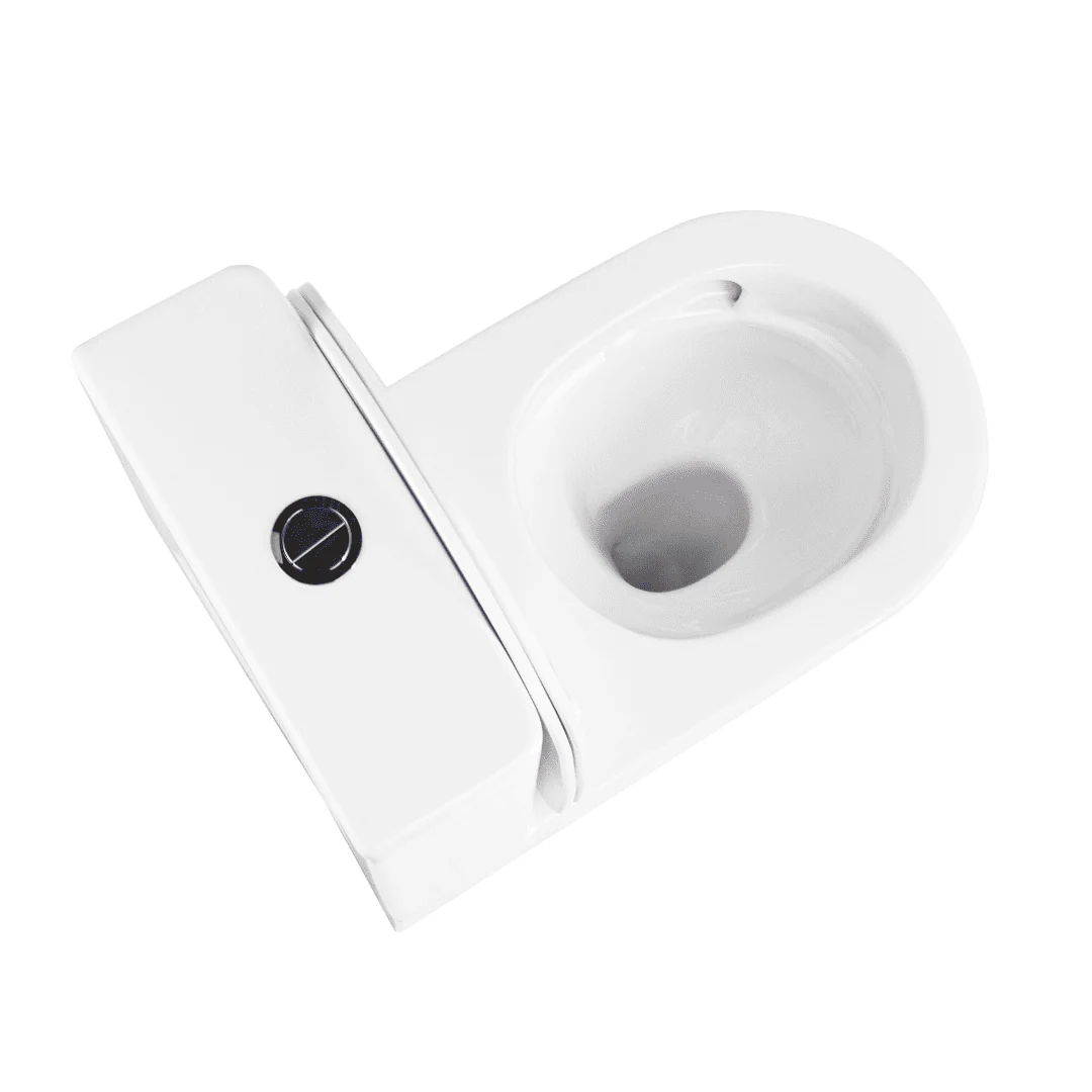 Valenza Compact Rimless Tornado Back to Wall Toilet Suite - Image 3