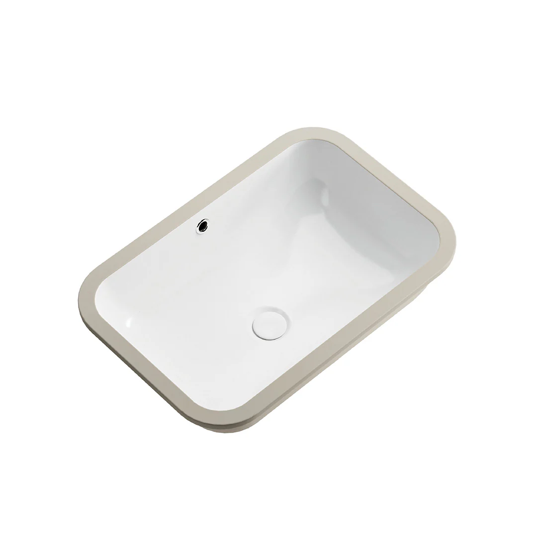 Vella 515 Rectangle Gloss White Undermount Basin