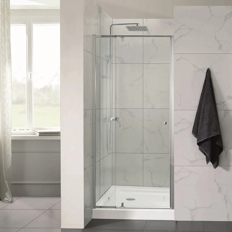 Wall to Wall Pivot Semi Frameless Shower Screen