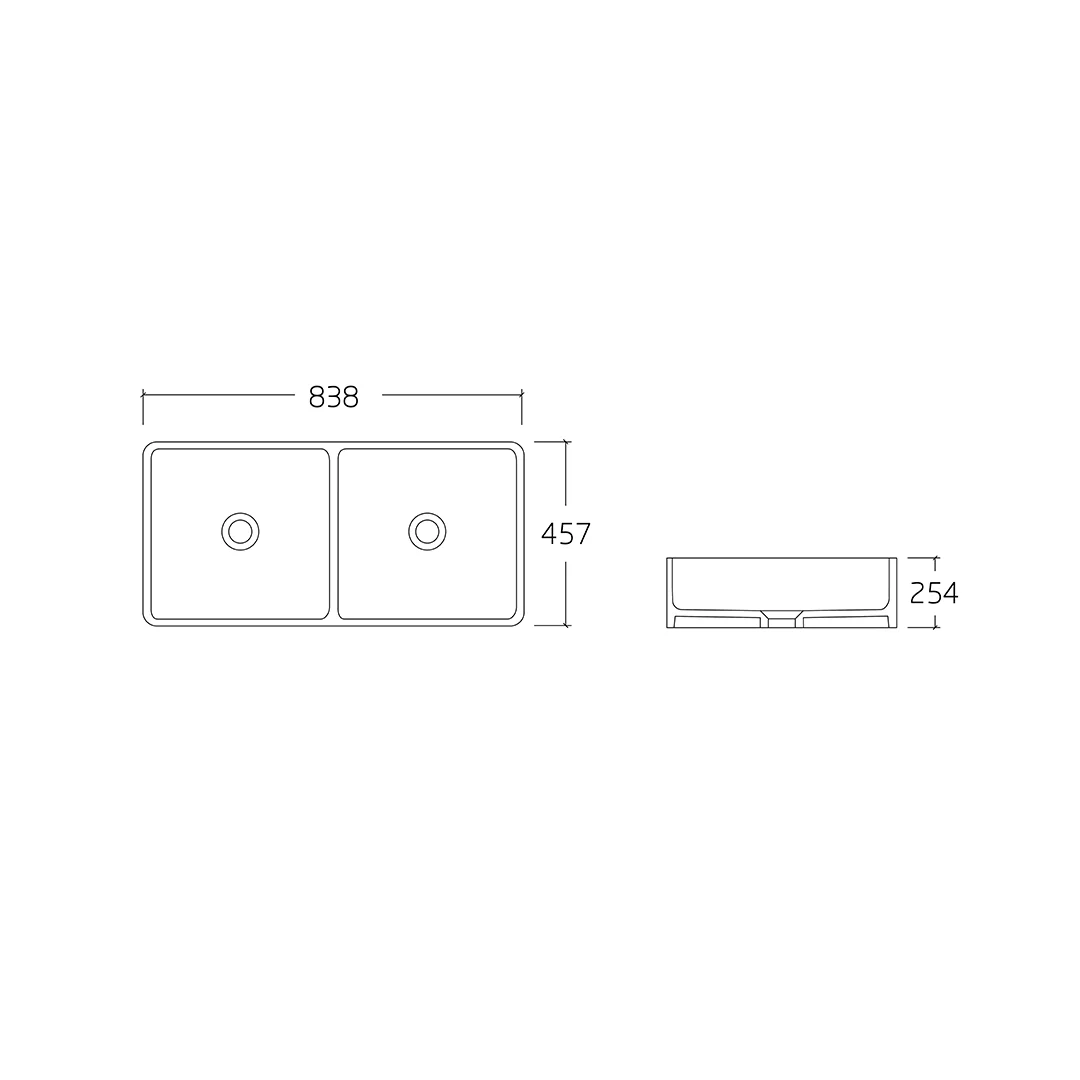Windsor 838 Double Bowl Farmhouse Kitchen Sink - Image 2